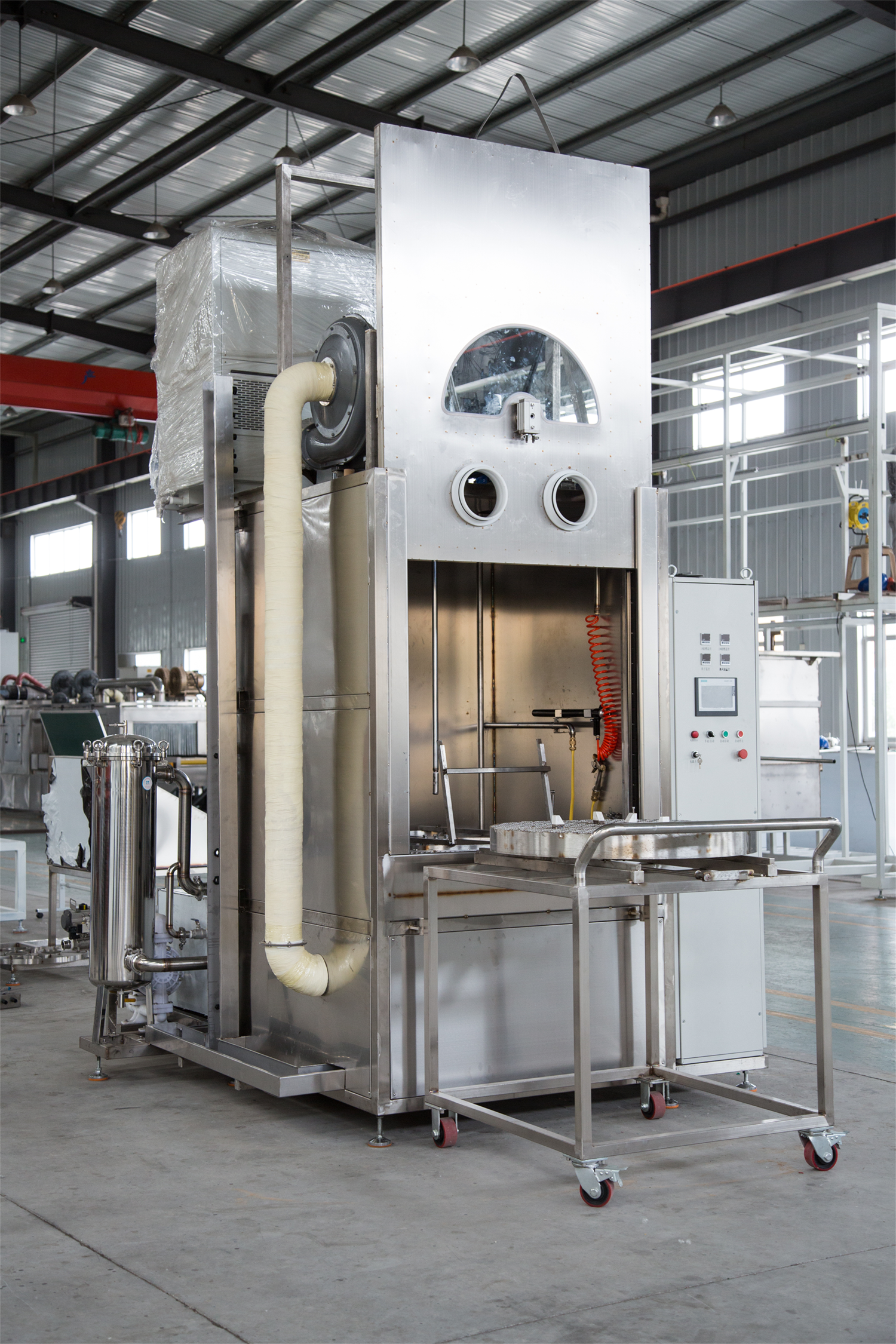 單工位旋轉噴淋清洗機